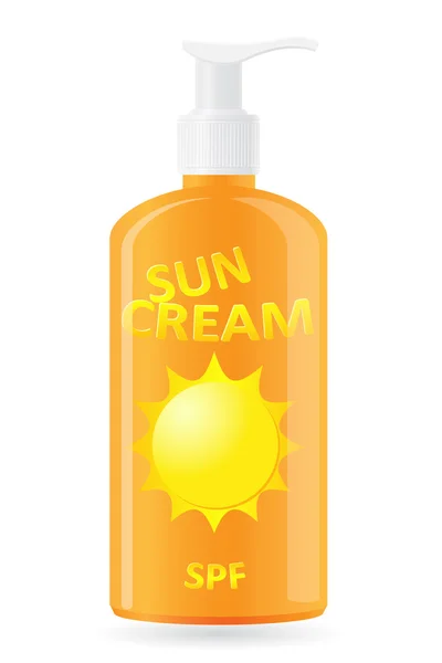 Sun cream vector illustration — Stock Vector