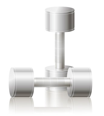 dumbbell egzersiz spor vektör çizim için