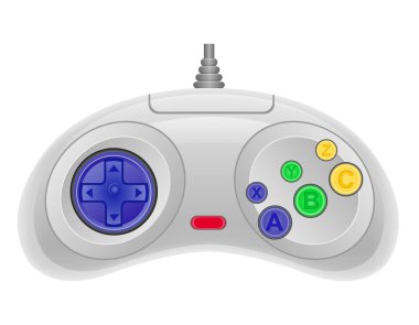 oyun konsolu vektör çizim eps 10 için joystick