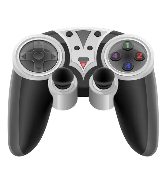 Joystick per console di gioco illustrazione vettoriale EPS 10 — Vettoriale Stock