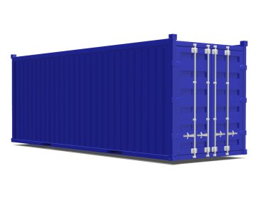 cargo container for the transport of goods 3d render illustration isolated on white background