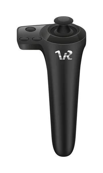 Realtà Virtuale Occhiali Controller Illustrazione Isolato Sfondo Nero — Vettoriale Stock