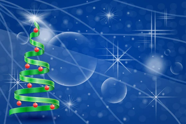 Noel Kartı Şablonu Sancak Vektör Illüstrasyon Arkaplanı — Stok Vektör