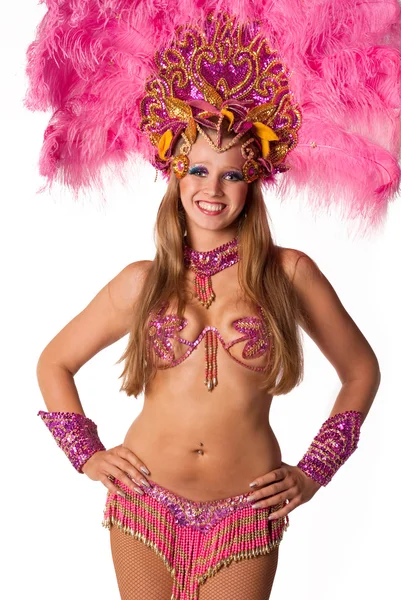 Dançarina de carnaval — Fotografia de Stock