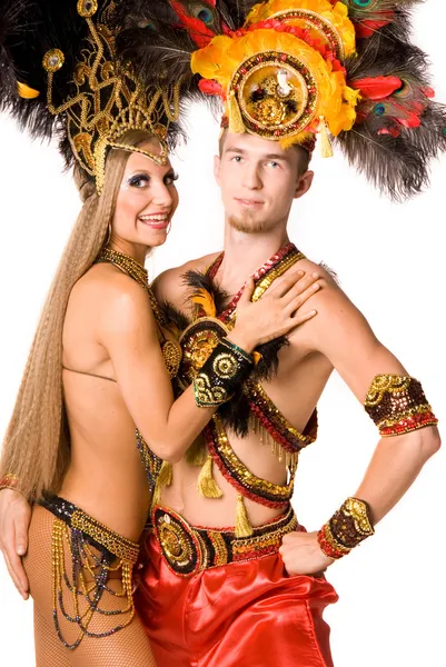 Bailarinos de carnaval — Fotografia de Stock