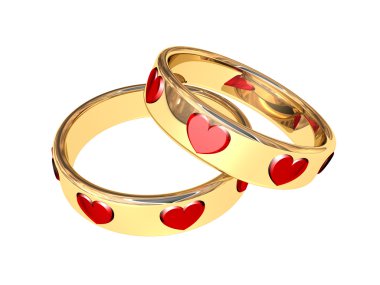 Evlilik yüzükleri.