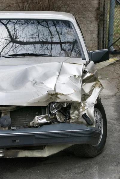 Auto na crash — Stockfoto