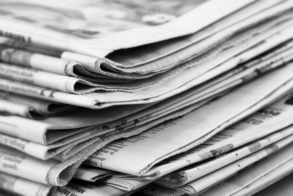 Stack Of Newspapers Stock Photo By C Damianpalus