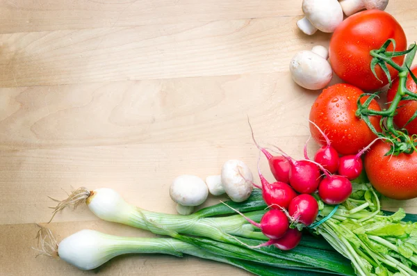 Skärbräda och hälsosam livsstil — Stockfoto