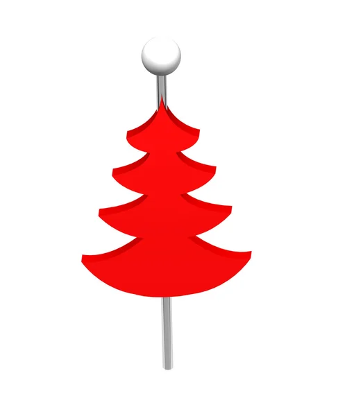 Pin de árbol de Navidad — Foto de Stock