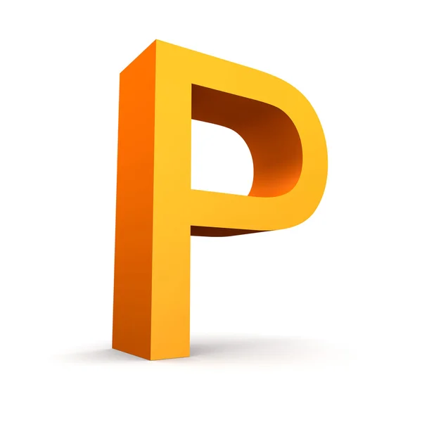 Letter P — Stockfoto