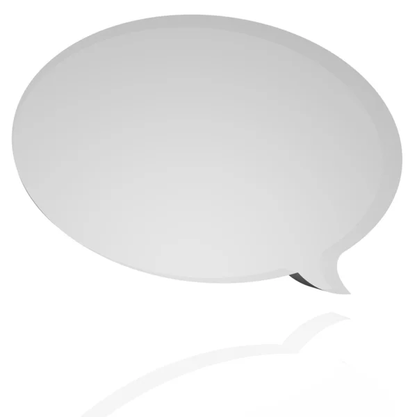 Oval speech balloon — Stock Photo, Image