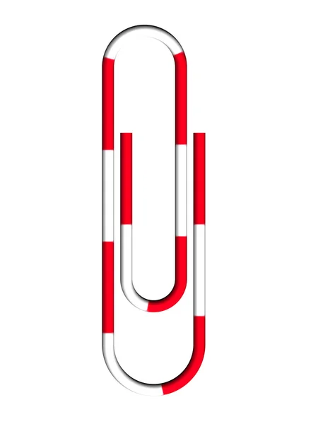 Christmas paper clip — Stock Photo, Image