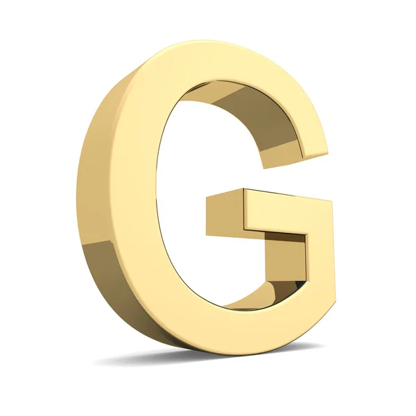 Gold letter G — Stock Photo, Image