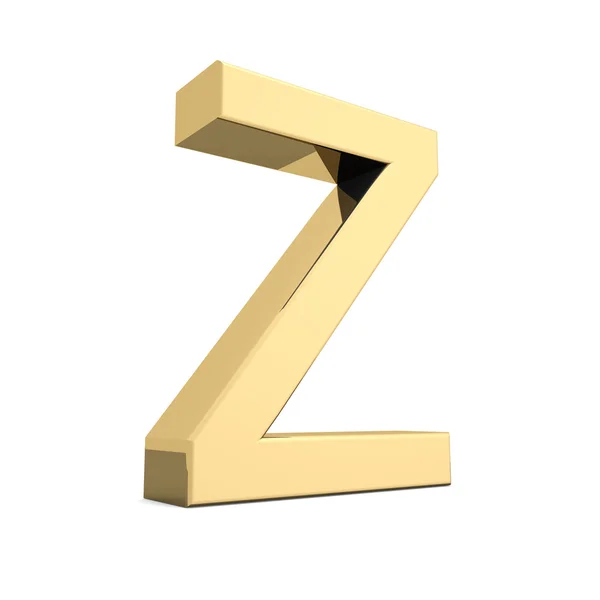 Gold letter Z — Stock Photo, Image