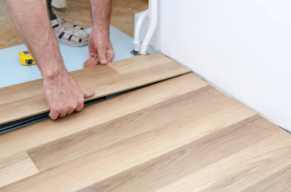 Floor installation — Stock Photo, Image