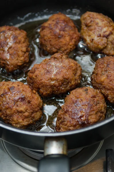 Fried meatballs — Stock Photo, Image