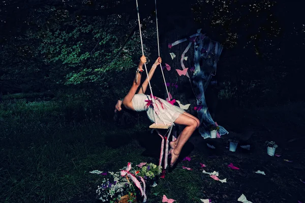 Fairy in the forest — Stock Photo, Image