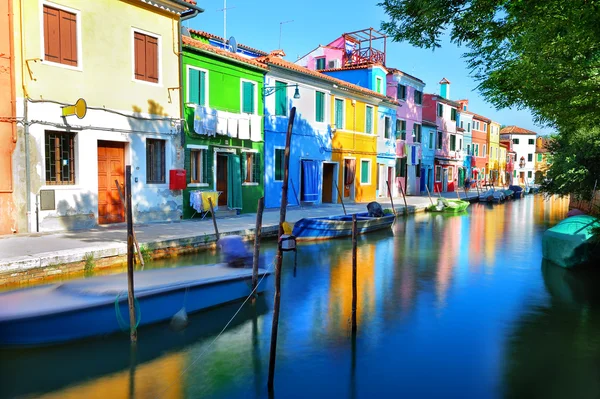 Casas coloridas em Veneza — Fotografia de Stock