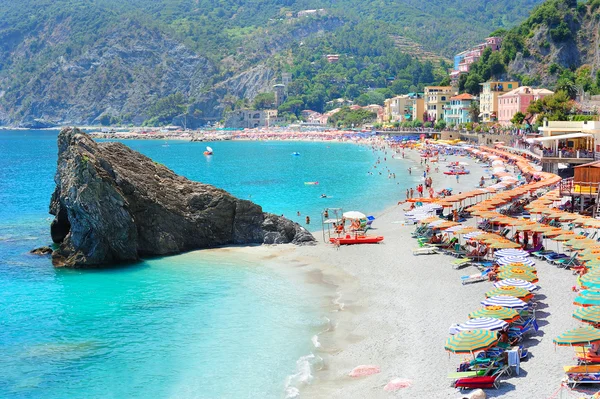 Beach in Italian village Monterosso