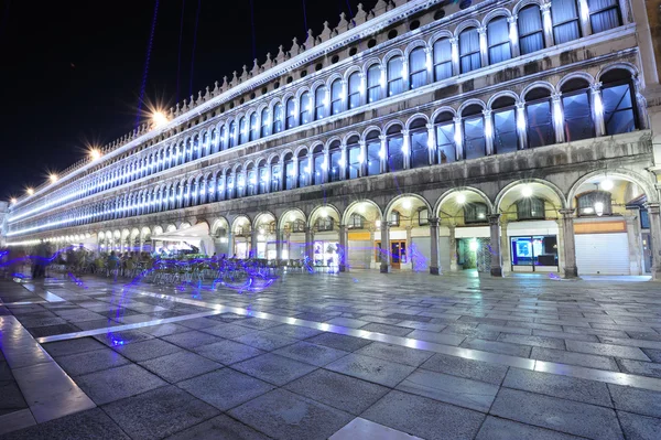 San marco náměstí v noci — Stock fotografie