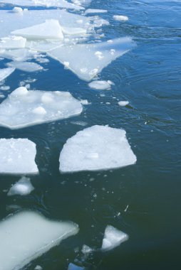 parlak yeşilimsi mavi bahar buz