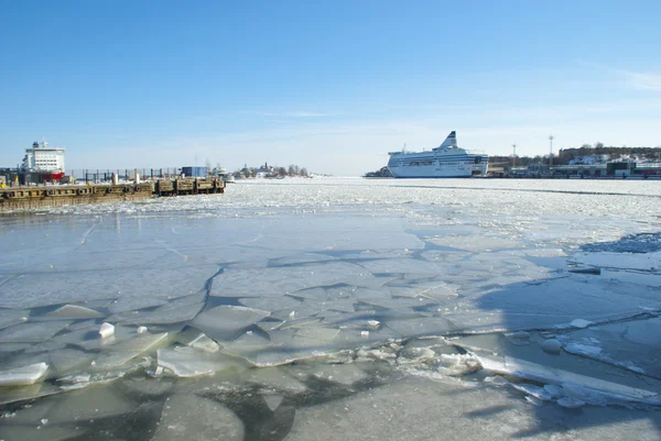 Ice drift landscape of the Baltic sea — Stock Photo, Image