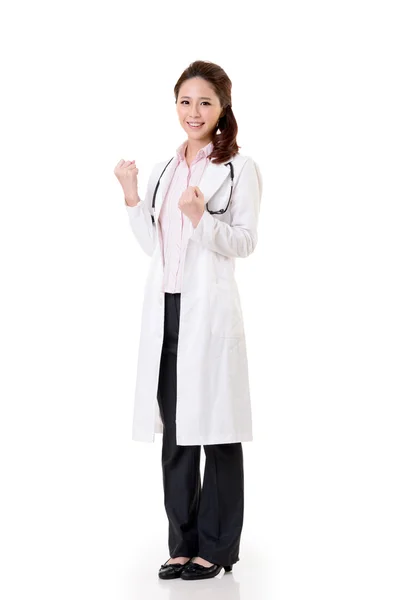 Cheerful Asian doctor — Stock Photo, Image