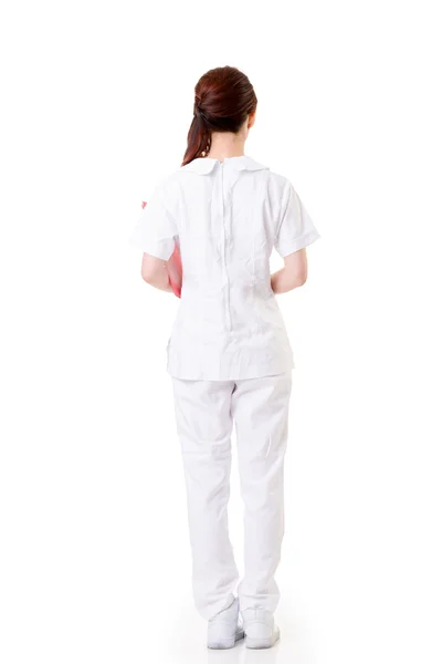 Aziatische verpleegster vrouw, achteraanzicht — Stockfoto