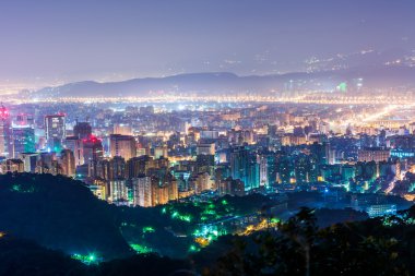 Şehir gece çekimi