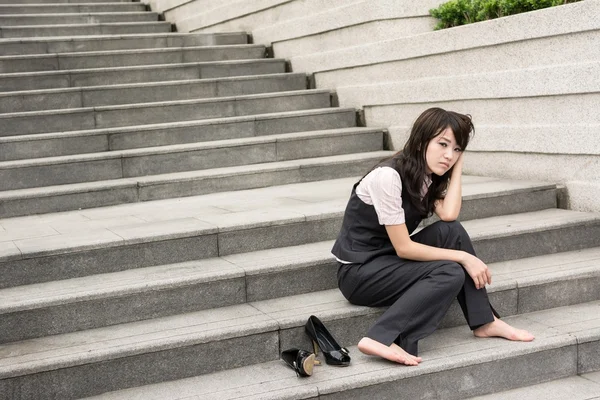 Mujer de negocios preocupada —  Fotos de Stock