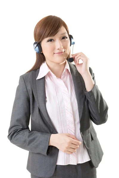Sekretářka nebo telefonní operátor — Stock fotografie