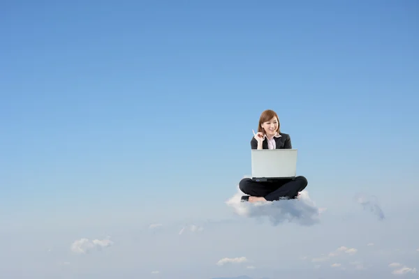 Concetto di cloud aziendale — Foto Stock