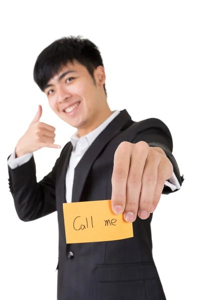 Call me business card — Stock Photo, Image