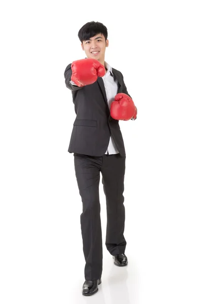 Boxning affärsman — Stockfoto