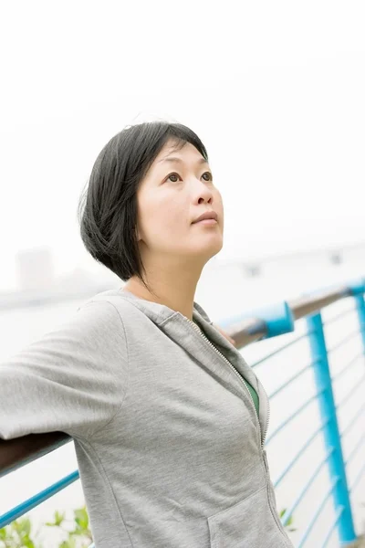 Sport mature Asian woman — Stock Photo, Image