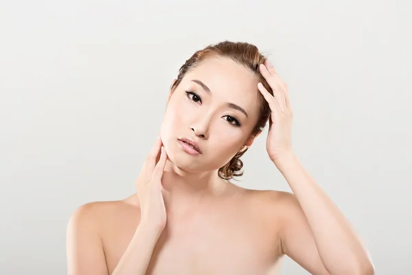 Ázsiai szépség arc portré — Stock Fotó