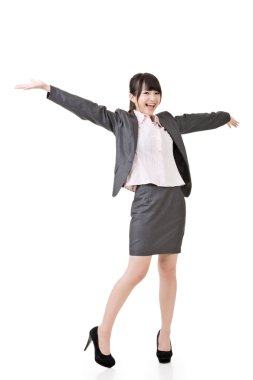 iş kadını gergin silah ile