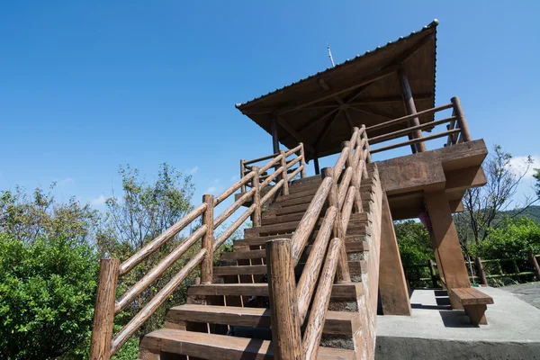 Деревянный азиатский дом — стоковое фото