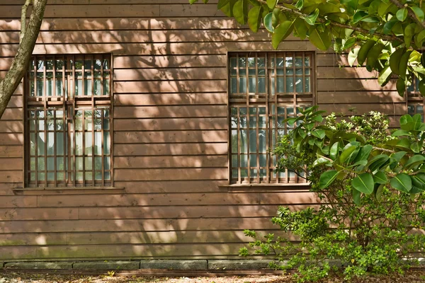 Casa de madeira exterior — Fotografia de Stock