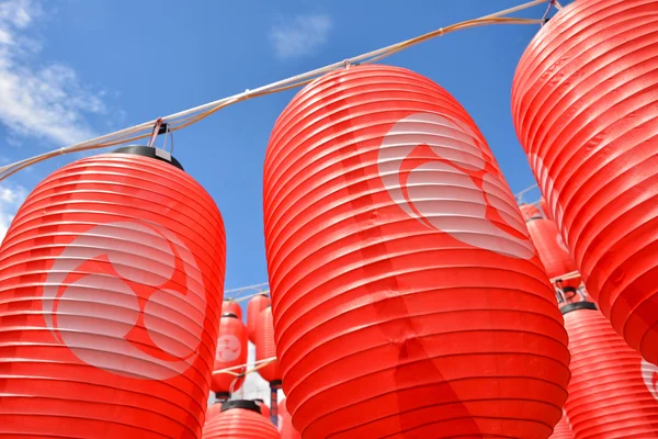 Asian red lanterns — Stock Photo, Image