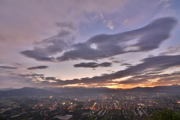 Dramatic sunset over Puli — Stock Photo, Image