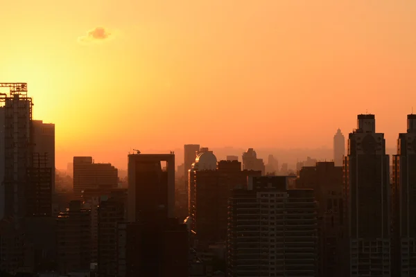 Panorama při západu slunce — Stock fotografie