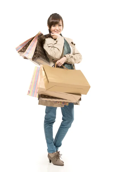 Asian shopping woman — Stock Photo, Image