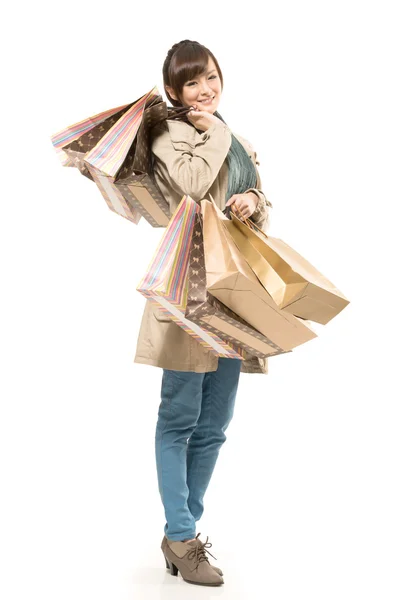 Asian shopping woman — Stock Photo, Image