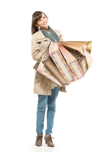 Asian shopping woman — Stock Photo, Image