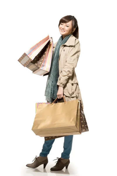 Asiatische Shoppingfrau — Stockfoto