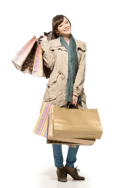 Asiatique shopping femme — Photo