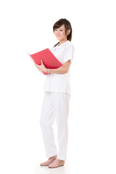 Asiática enfermeira mulher — Fotografia de Stock