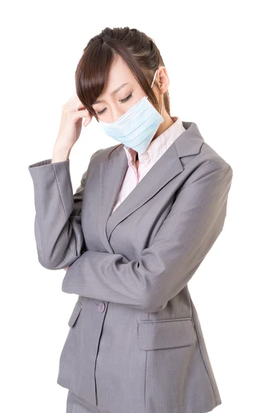 Sick business woman — Stock Photo, Image